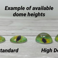 Dark yellow glass eye cabochons in sizes 6mm to 40mm dragon eyes cat iris (022)