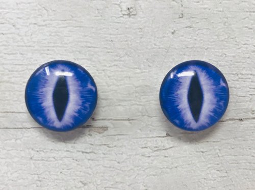 Purple Glass eye cabochons in sizes 6mm to 40mm dragon cat eyes monster iris reptile fantasy creature animal eyes (105)