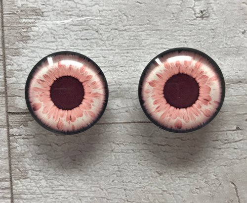 Zombie monster glass eye cabochons in sizes 6mm to 20mm dragon eyes cat iris (374)