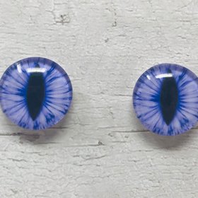 Purple Glass eye cabochons in sizes 6mm to 40mm dragon cat eyes monster iris snake fantasy creature animal eyes (110)
