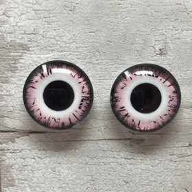 Red glass eye cabochons in sizes 6mm to 20mm dragon eyes cat iris (369)