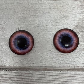 Brown Glass eye cabochons in sizes 6mm to 40mm dragon eyes dog  wolf iris (488)